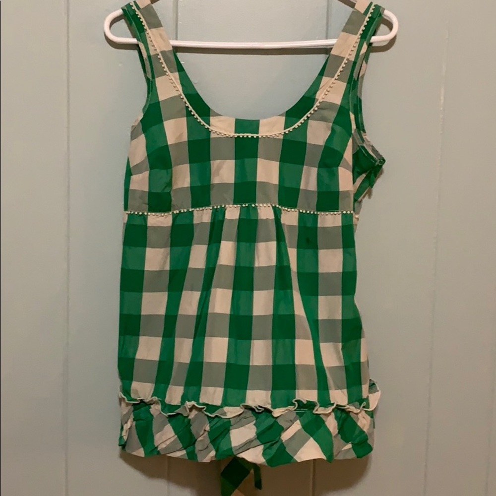 JUICY COUTURE Green Check Tank